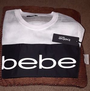 NWT Bebe mesh top
